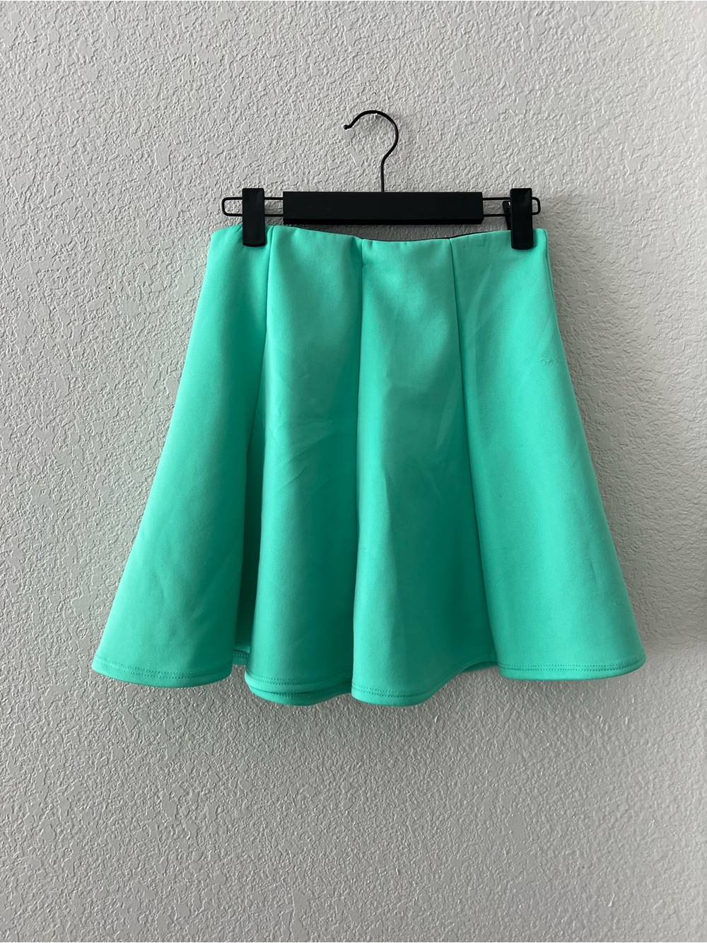 Aqua Flared Mini Skirt Banana Lemon